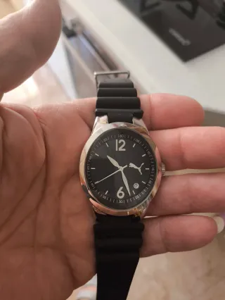 Reloj Puma Hombre Negro y Plateado