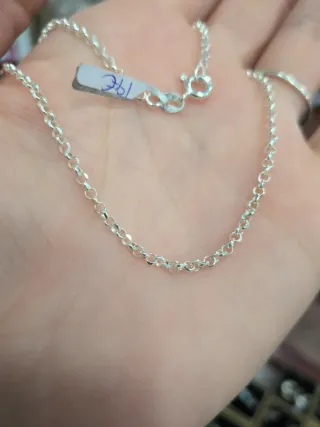 Cadena Rolo 45 cm Plata