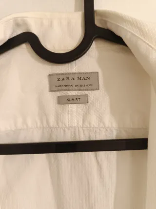 Camisa Zara Blanca Talla 38 (equivale a S)