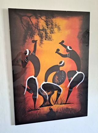 QUADRO Stampa Tela CANVAS Etnico Africano Cornice