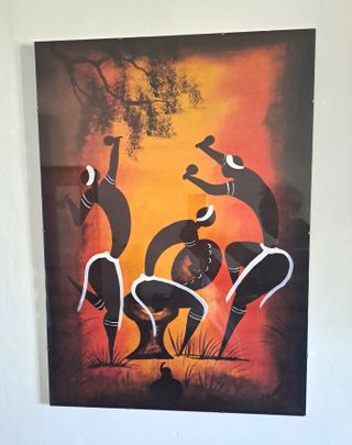 QUADRO Stampa Tela CANVAS Etnico Africano Cornice