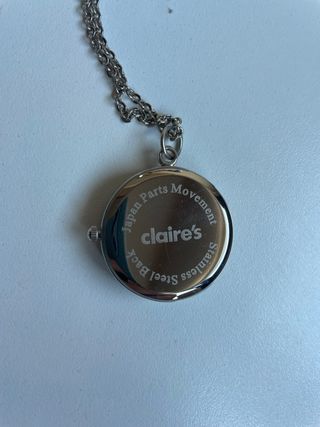 Collar con colgante de reloj Claire's