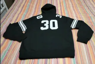 Felpa con cappuccio nera XL