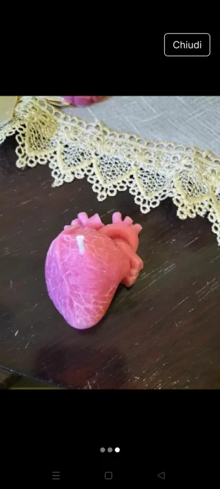 Candele artigianali cuore e cervello