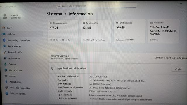 HP ProBook 640 G8 i7 11th Gen 16GB RAM 512GB SSD