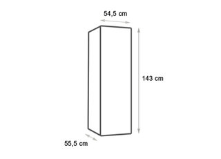 Nevera Kunft 2 puertas 1,43m
