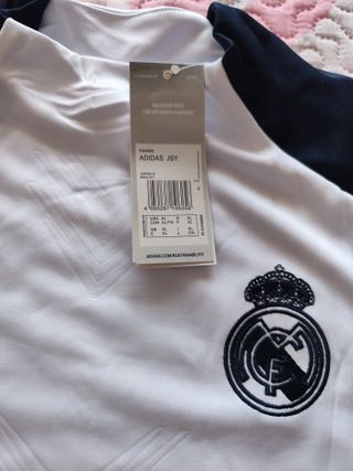 Sudadera R. Madrid Adidas Blanca y Azul y Naranja 