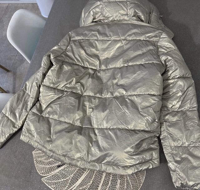 Abrigo Desigual Dorado/Plateado