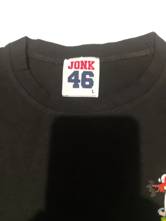 Maglietta JONK46 Uomo Manica Lunga Nera