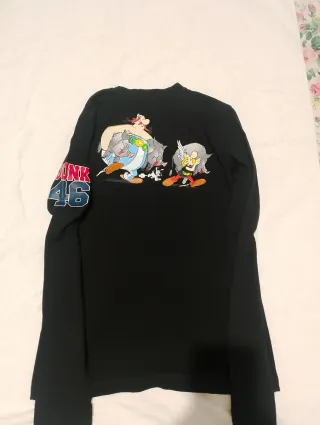 Maglietta JONK46 Uomo Manica Lunga Nera