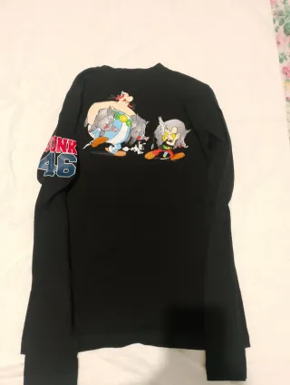 Maglietta JONK46 Uomo Manica Lunga Nera