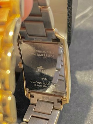 Reloj Lotus 15074 Acero Bañado en Oro