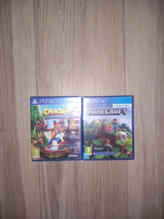 2 Juegos PS4: Crash & Minecraft