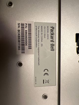 Teclado Packard Bell Negro
