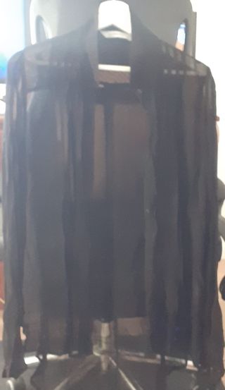 Blusa Transparente Negra Talla Única