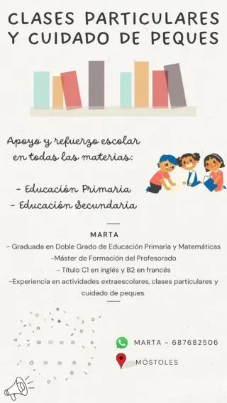 Clases particulares de Mates y Cuidado de Peques