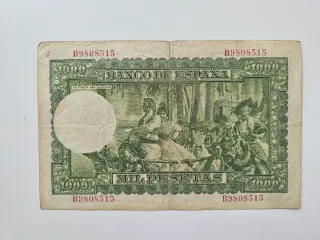 Billete 1000 Pesetas 1951 El Banco de España