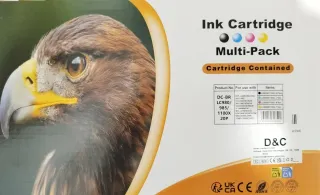 Cartuchos de tinta para impresoras Brother.