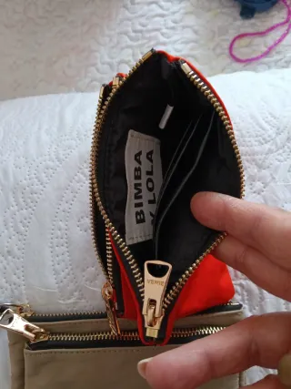 Monederos Bimba y Lola Beige y Naranja