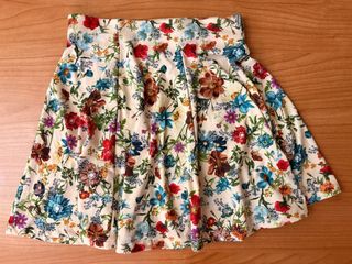 Falda estampada flores
