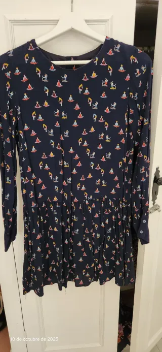 Vestido corto estampado yoga