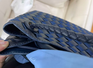 Bolso Bottega Veneta Azul y Dorado