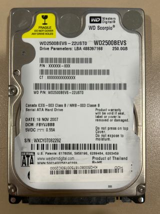 Disco Duro 250 GB