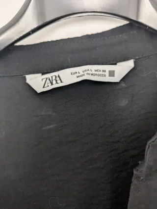 Zara Vestito Chemisier Manica Lunga