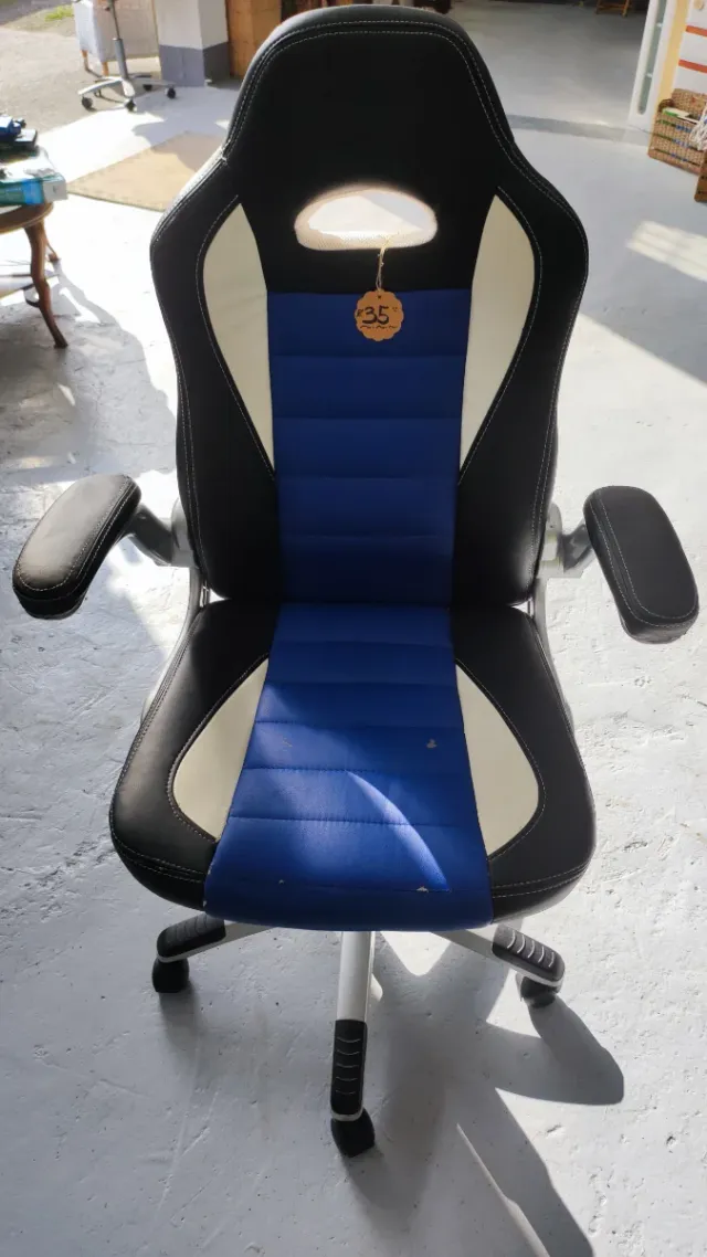 Silla Gaming Negra y Azul