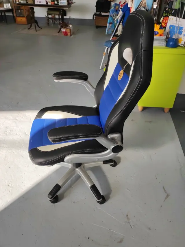 Silla Gaming Negra y Azul