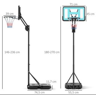 Canasta de baloncesto ajustable