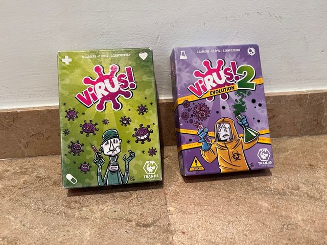 Juego de cartas Virus! y Virus! 2 Evolution