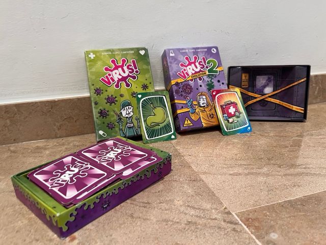 Juego de cartas Virus! y Virus! 2 Evolution
