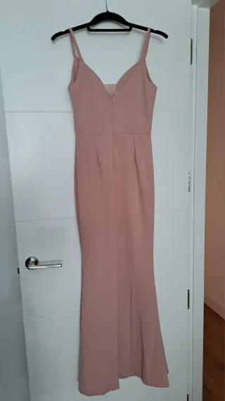 Vestido fiesta largo rosa invitada boda