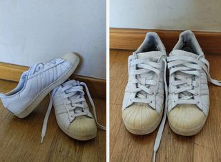 2 paia di scarpe da ginnastica Puma e Adidas super