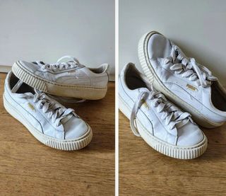 2 paia di scarpe da ginnastica Puma e Adidas super