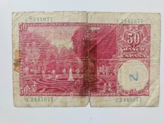 50 Pesetas 1951 Banco de España Billete