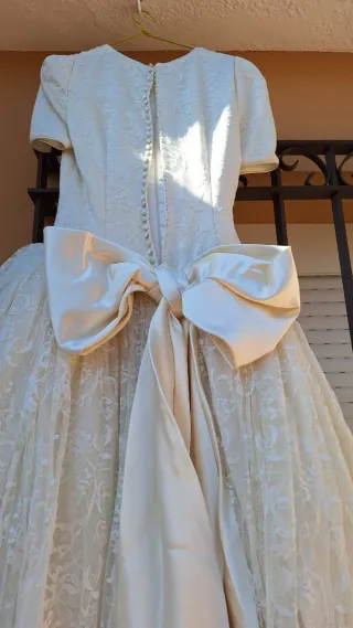 Traje de Novia con Velo de chantilly