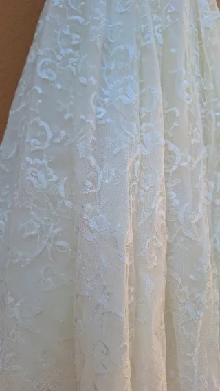 Traje de Novia con Velo de chantilly