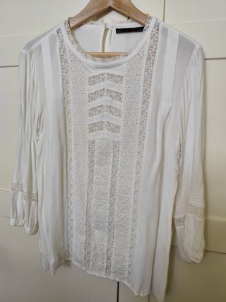Blusa Sfera Encaje Mujer Talla L