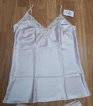 Pijama Lencería Teleno Rosa Talla L