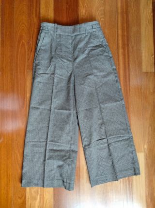 Pantalón de traje a cuadros elegante