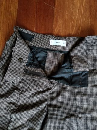Pantalón de traje a cuadros elegante