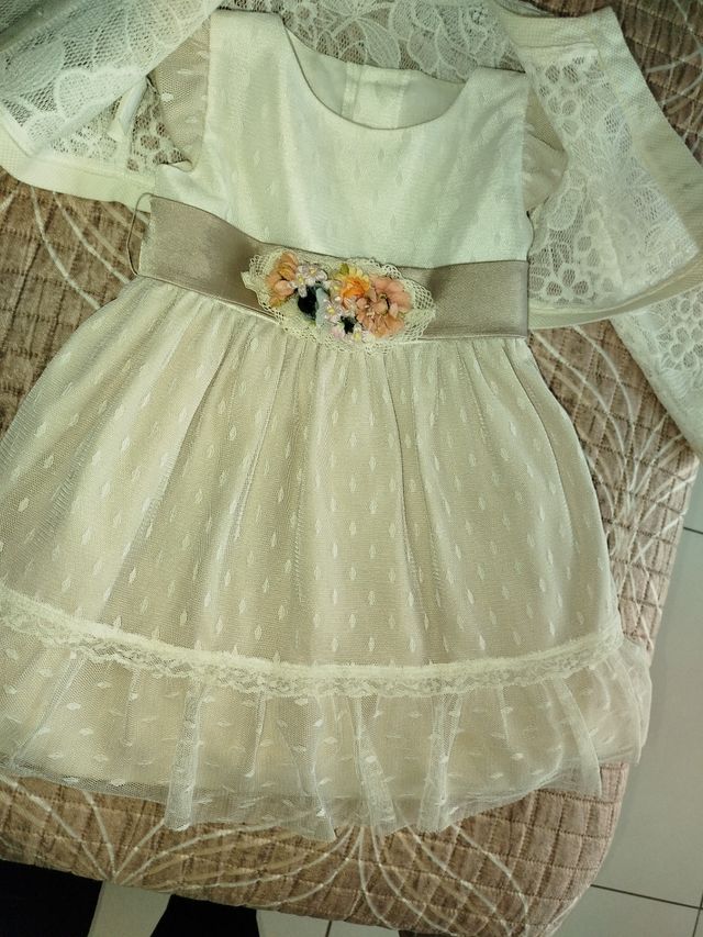 Vestito linea spagnola +coprispalle