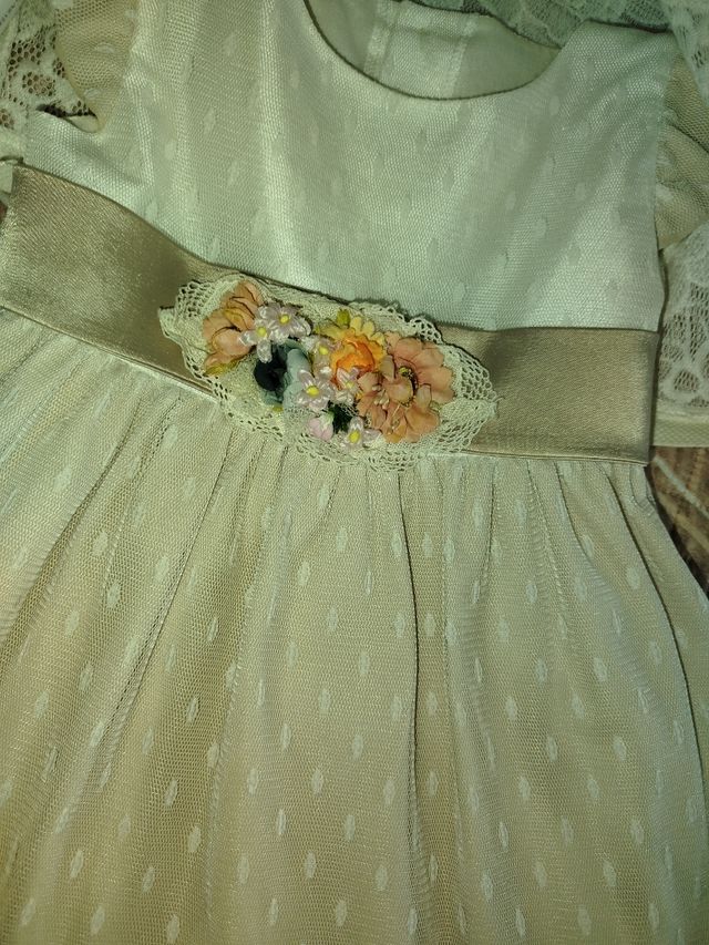 Vestito linea spagnola +coprispalle