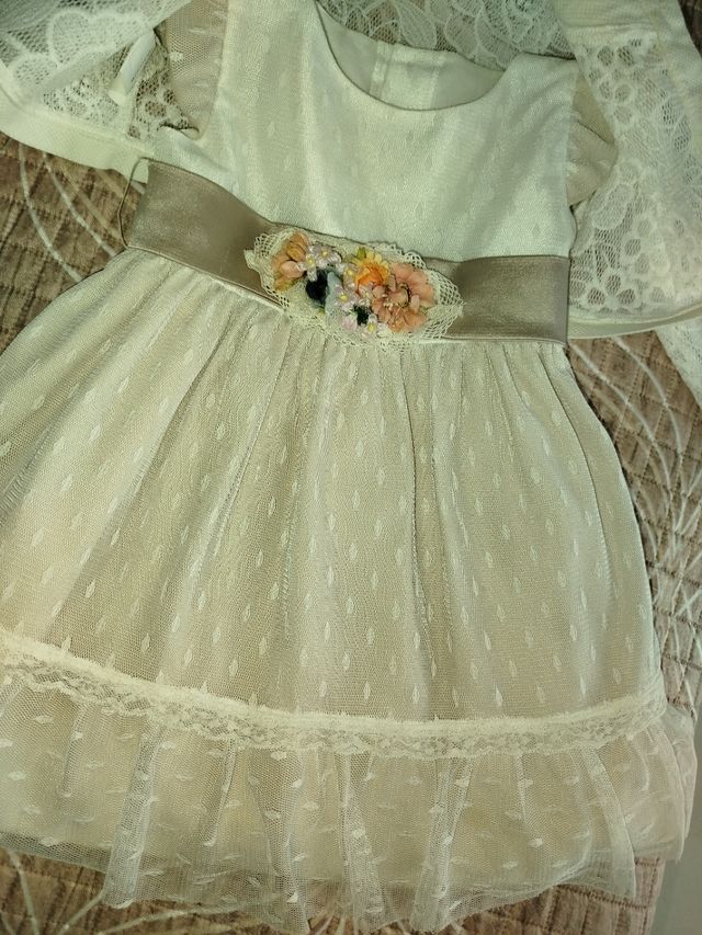 Vestito linea spagnola +coprispalle