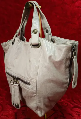Bolso Gerard Darel Beige/Gris Piel