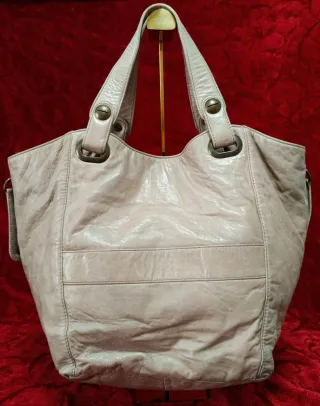 Bolso Gerard Darel Beige/Gris Piel