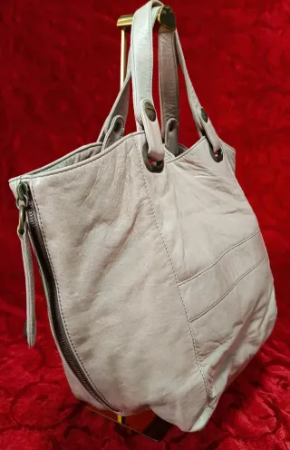 Bolso Gerard Darel Beige/Gris Piel