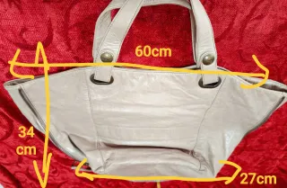Bolso Gerard Darel Beige/Gris Piel